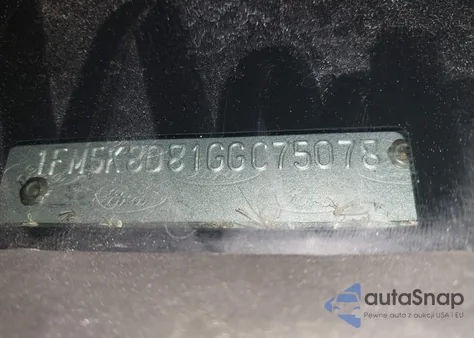 2016 Ford Explorer Xlt z USA, uszkodzony, nr VIN 1FM5K8D81GGC75078